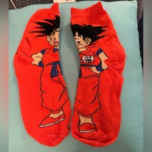 Dragon Ball Z Trendy, Novelty Socks - Red